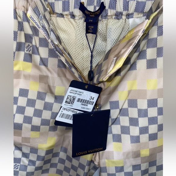 LOUIS VUITTON WOMEN’s PIXEL DAMIER JOGGING PANTS. SIZE LV 34 / authentic - Picture 8 of 11